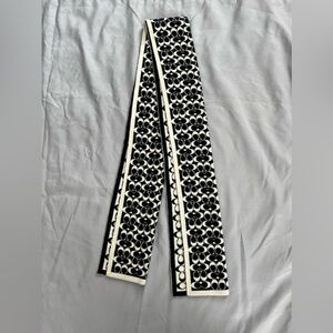 Coach black and cream reversible scarf